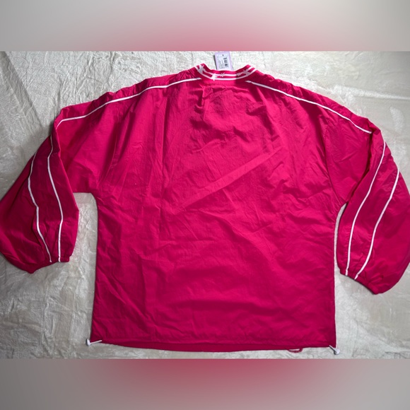 NWT - Wild Fable - Berry Red Varsity Pullover Windbreaker Jacket - Lightweight - Picture 8 of 10